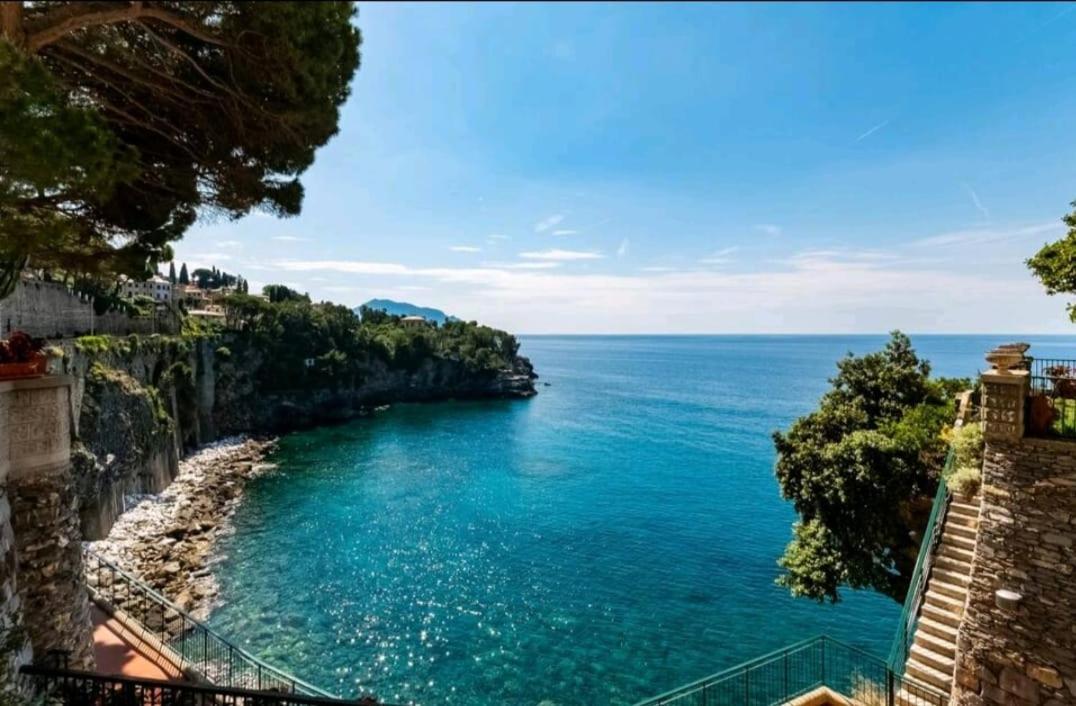 Pieve Ligure A Picco Sul Mare Con Piscina Villa Regina Ngoại thất bức ảnh
